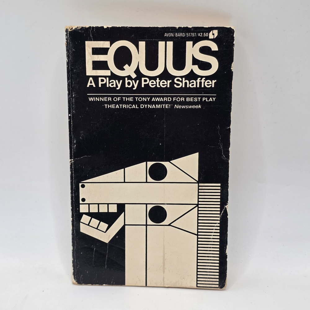 Avon Bard Equus Peter Shaffer Play Vintage Paperback Tony Award Drama 1977 Book